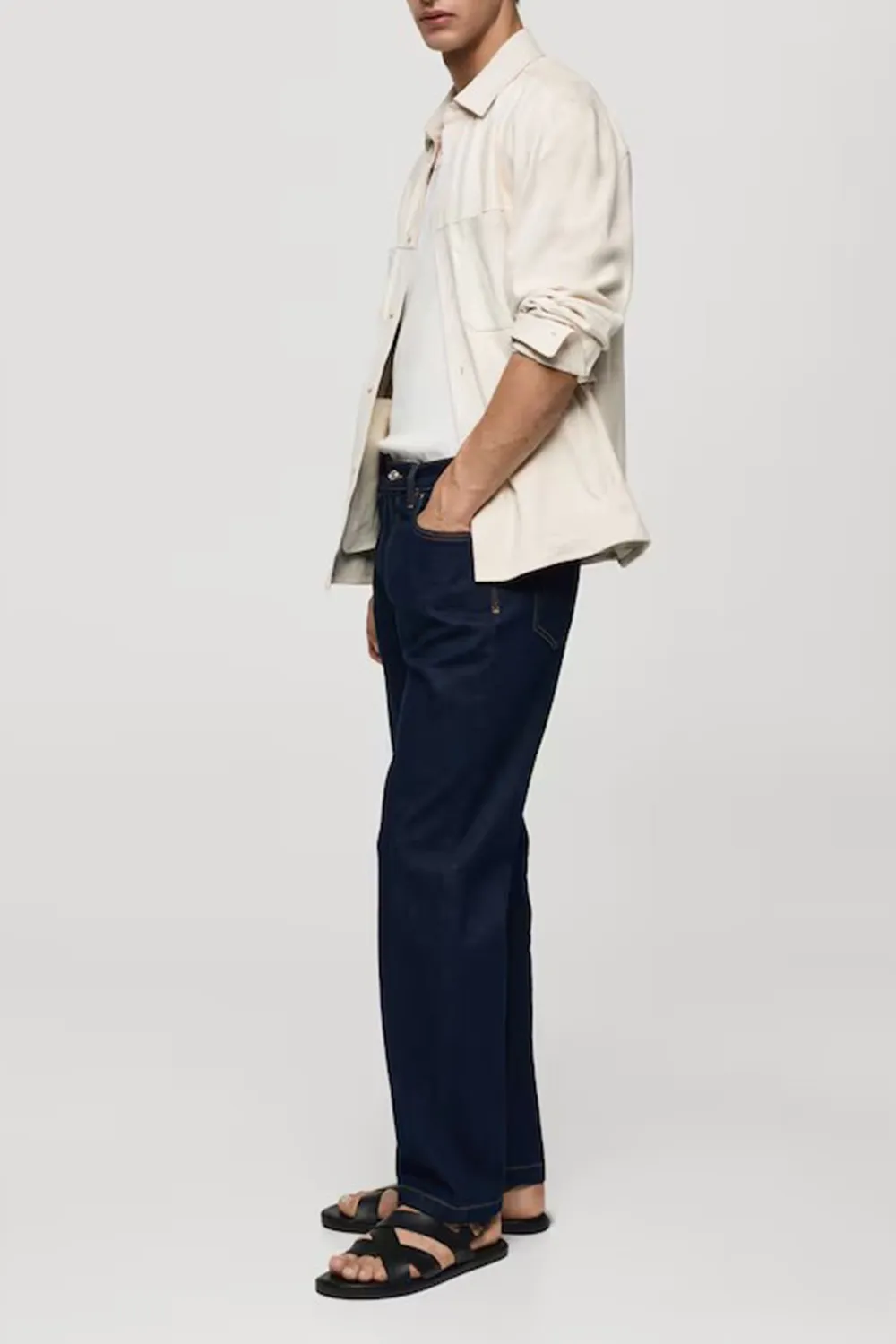 Relaxed Fit Dark Wash Jeans