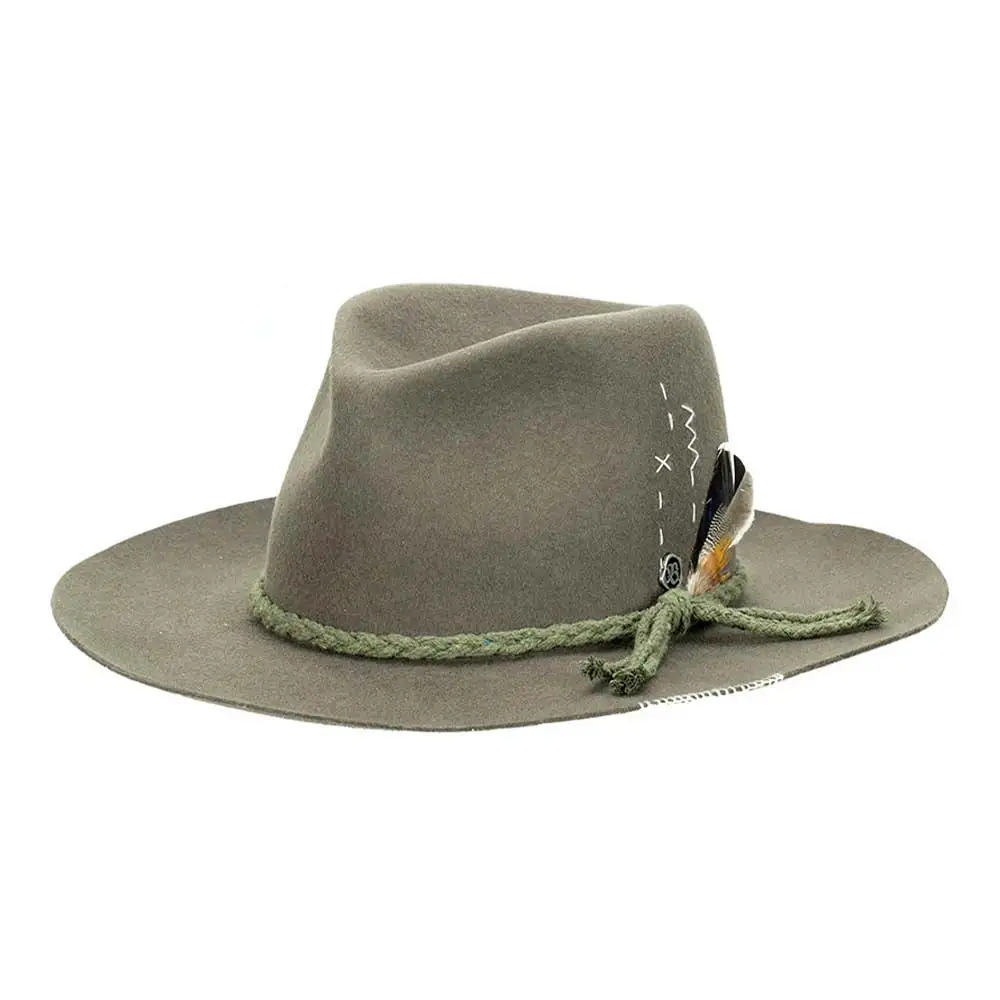 Women’s Garden Wide Brim Wool Felt Fedora Hat