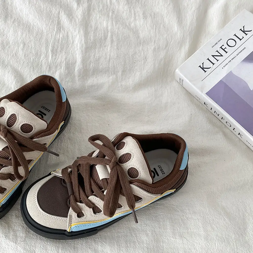 Chocolate Wave Skater Sneakers