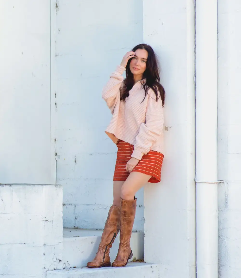 Leather Heritage Knee High Boots