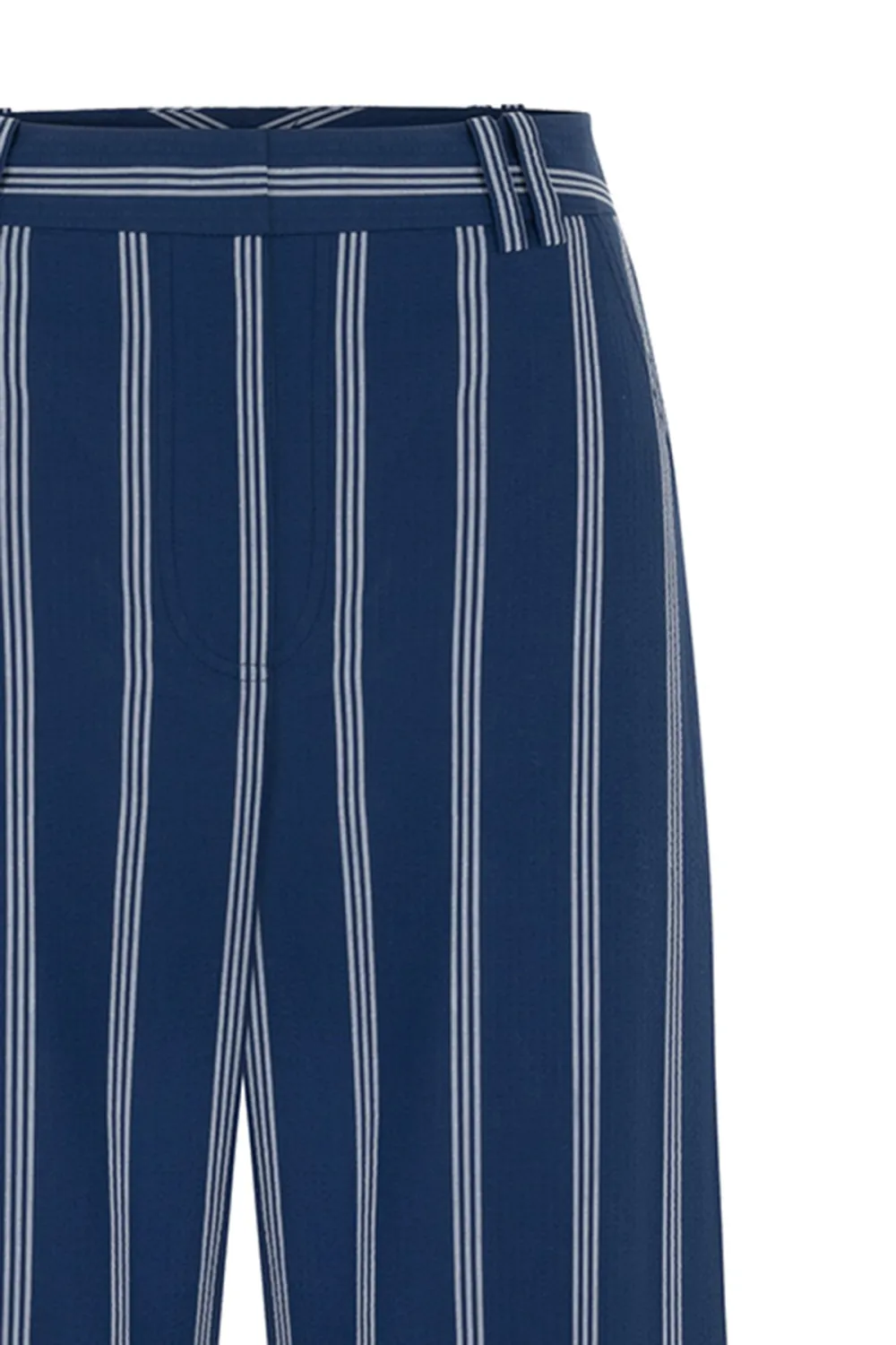 Palazzo Pants-Blue Striped