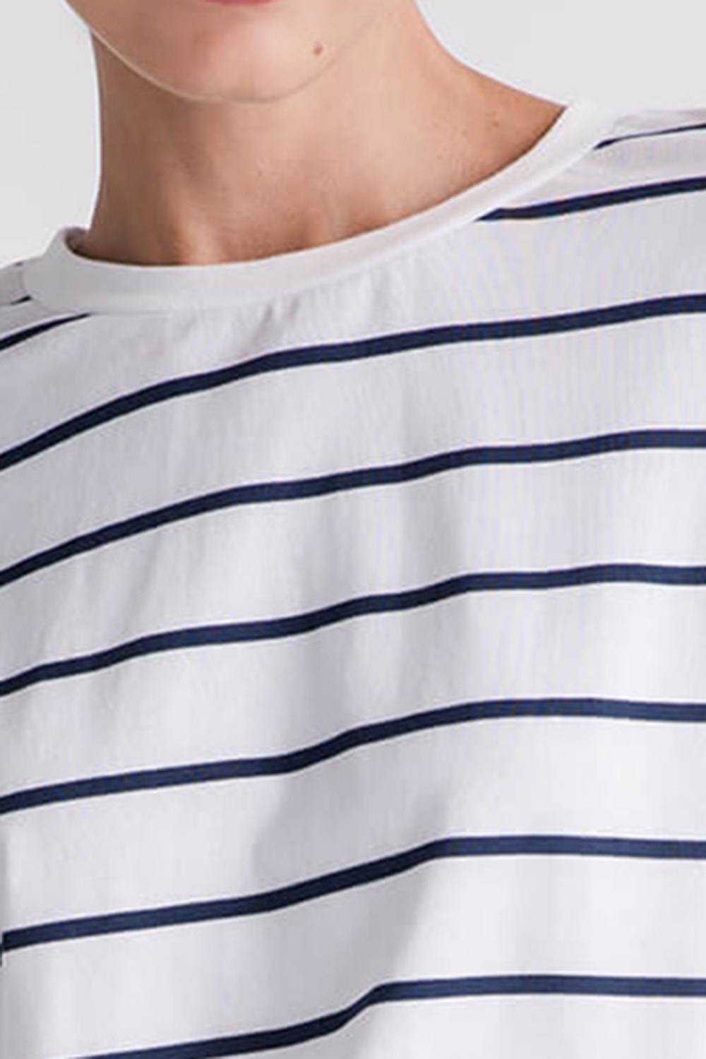 Thread and Supply Katelin Stripe Tee - whitenavy stripe