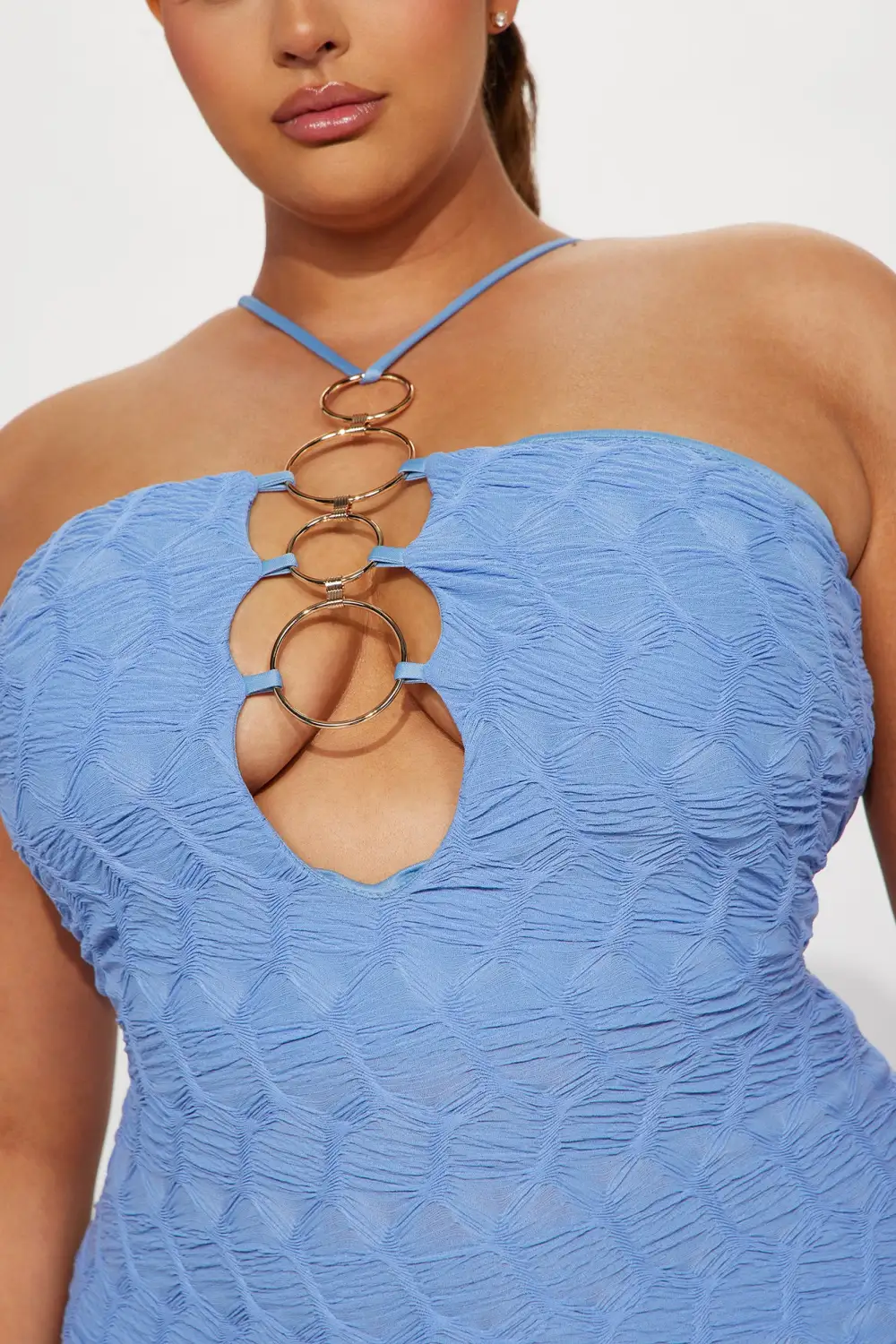 No Rings Attached Maxi Dress - Blue