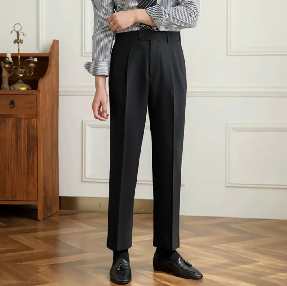 Relaxed Elastic Waist Trousers