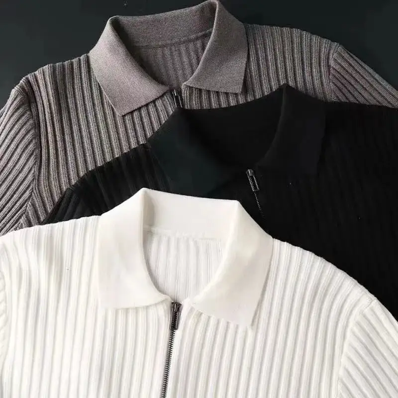 Soft Ribbed Knit Polo
