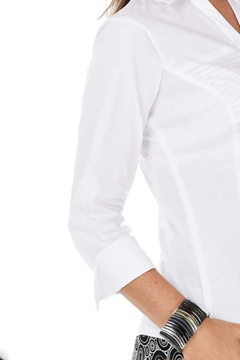 Tuxedo Front Collared Shirt