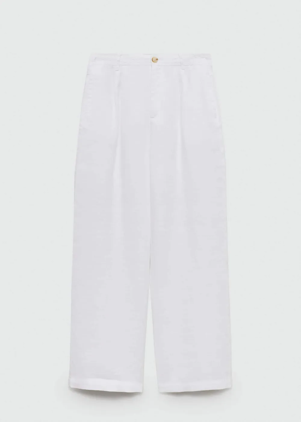 100% linen trousers with darts