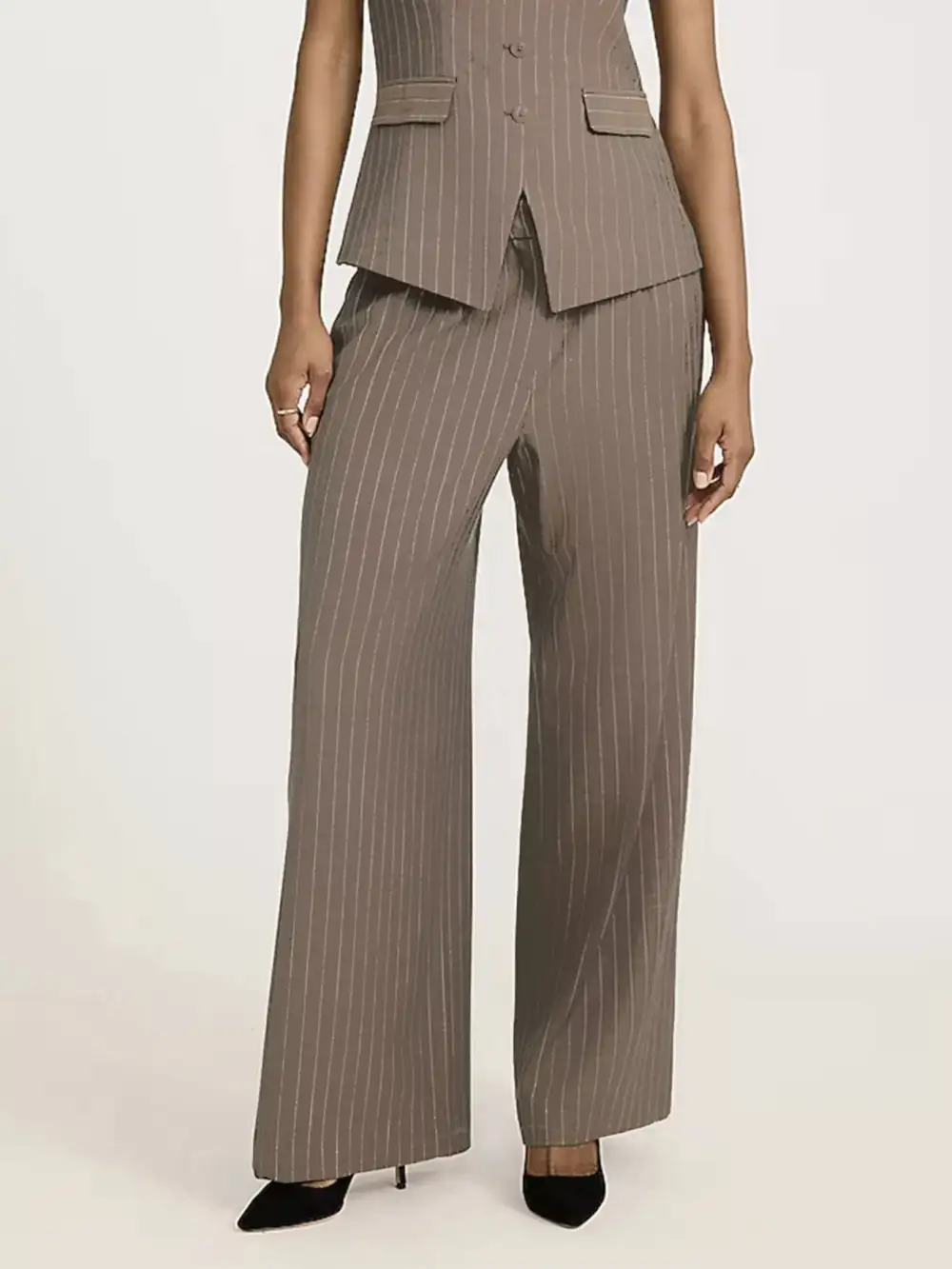 Easygoing Striped Wide Leg Pants