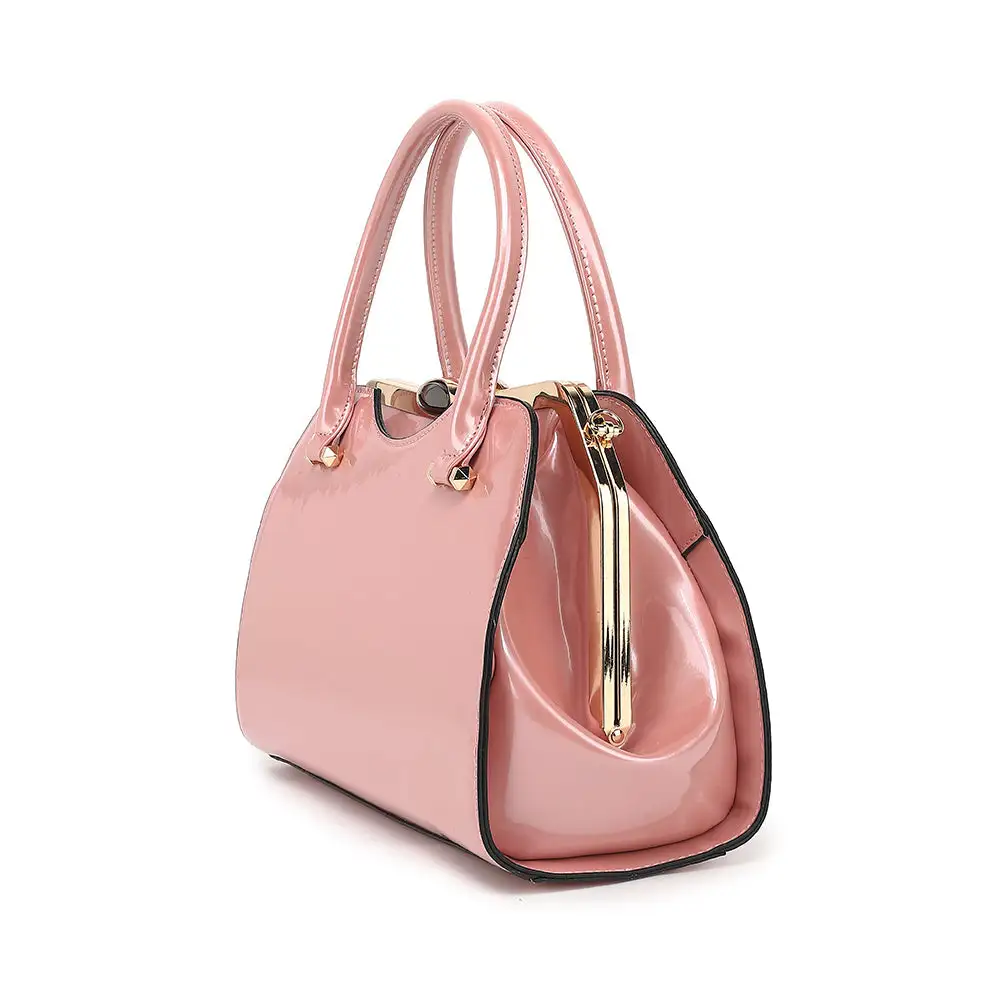 Patent Leather Satchel Bag