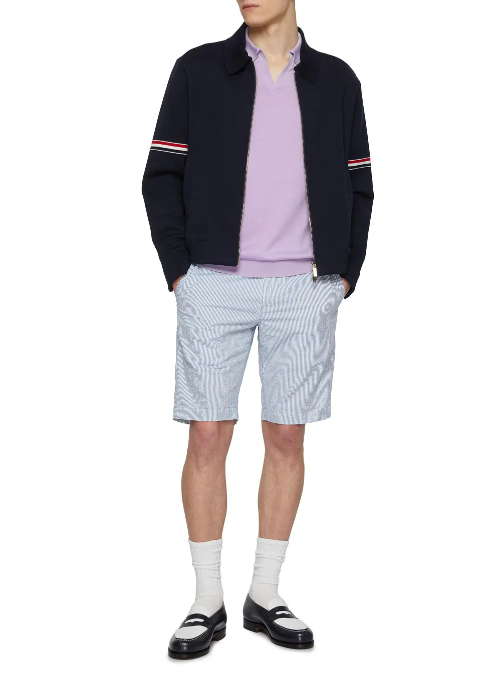 Minimalist Comfort And Slimming Purple Polo Shirt
