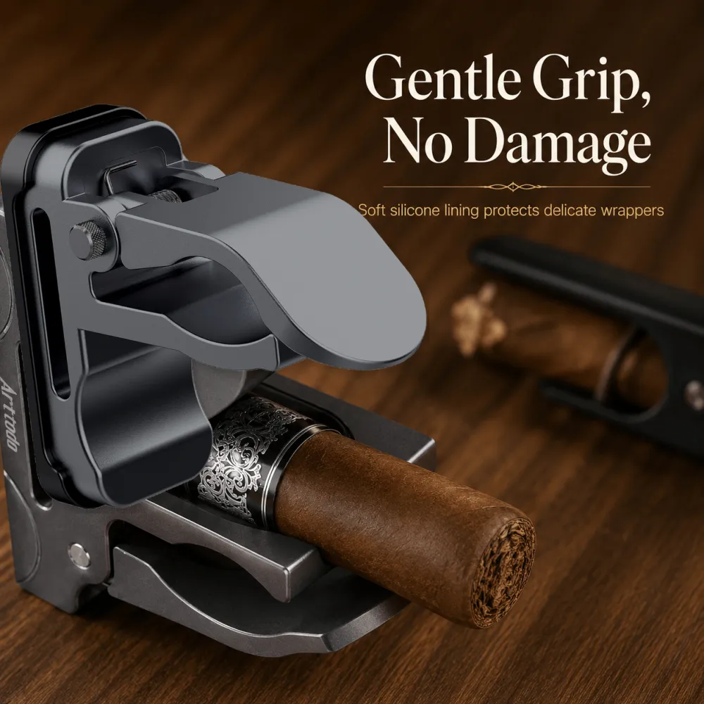 Magnetic Metal Cigar Holder Golf Cart Cigar Stand Fits 36-70 Ring Gauge Amazon Best Seller Export