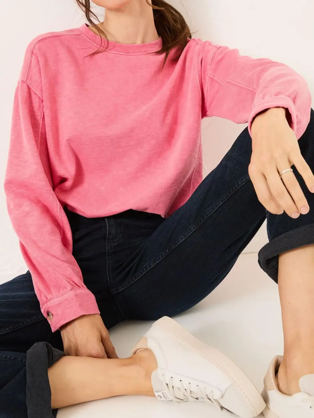 Gia Blush Pink Crew Sweat Top