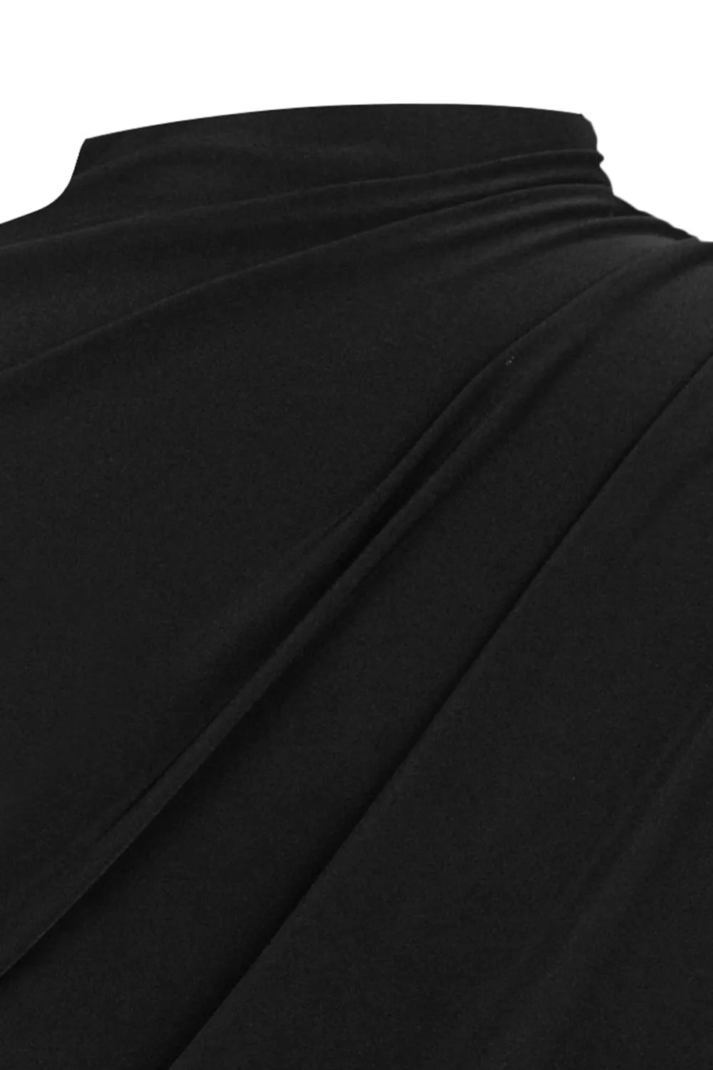 Long Sleeve Casual Top-Black