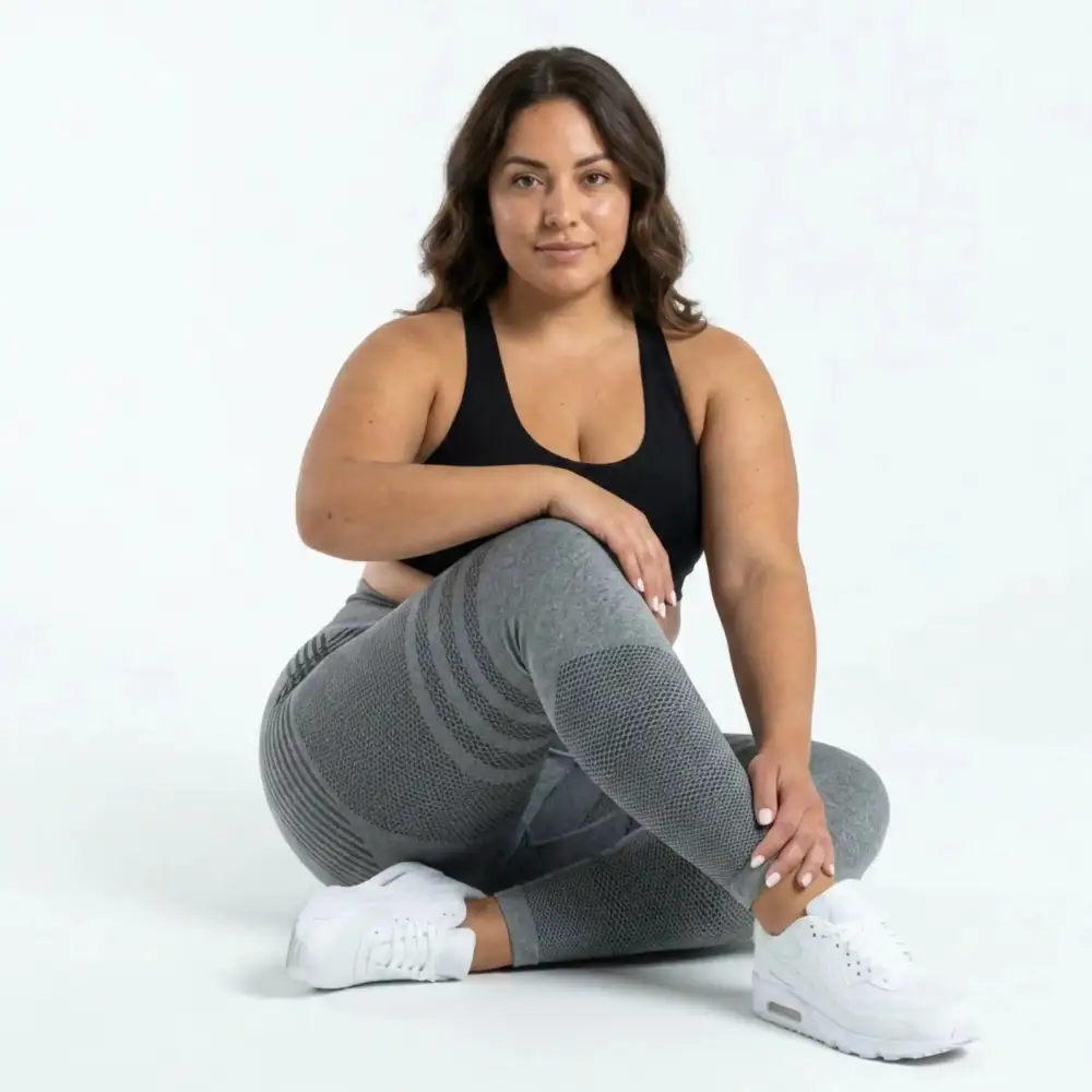Women's 3D curved buttocks three-dimensional yoga pants