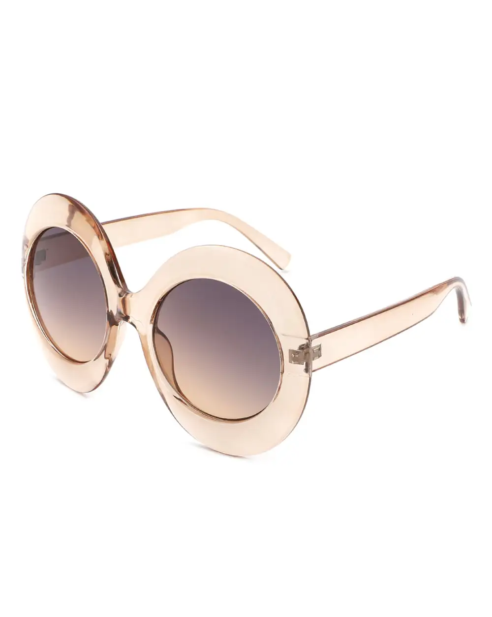 Lightweight Oval Round Frame Sunglasses