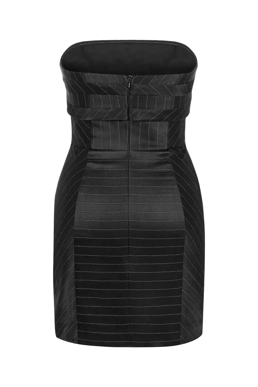 Strapless Mini Dress-Black