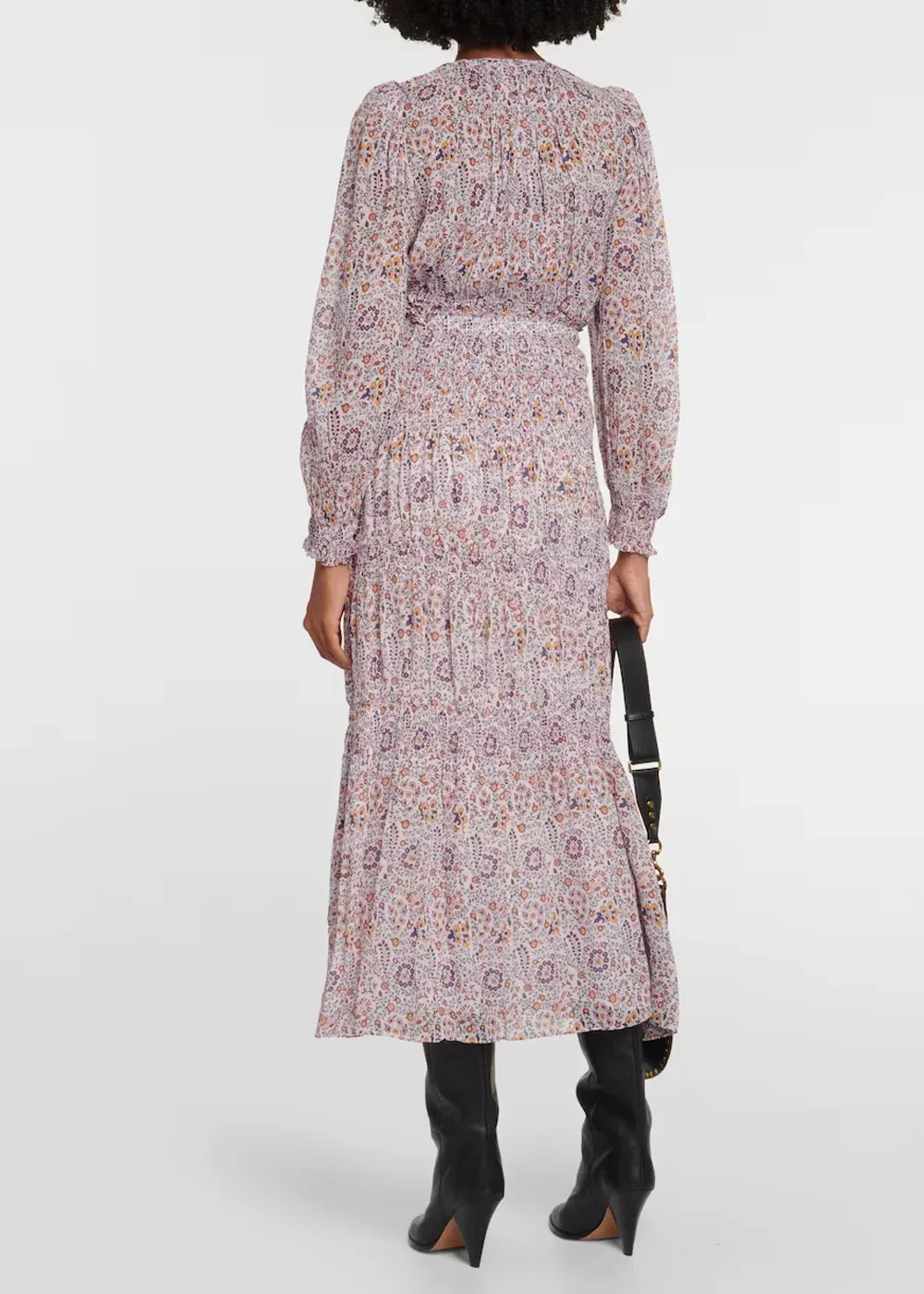 Abstract Print V Neck Nunca Skirt