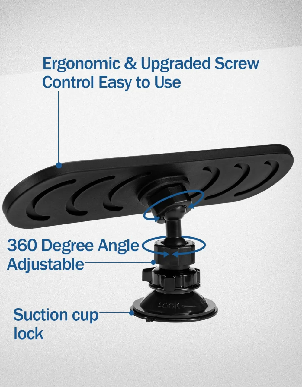 Curved Clip-On HD Wide-Angle Interior Rearview Mirror