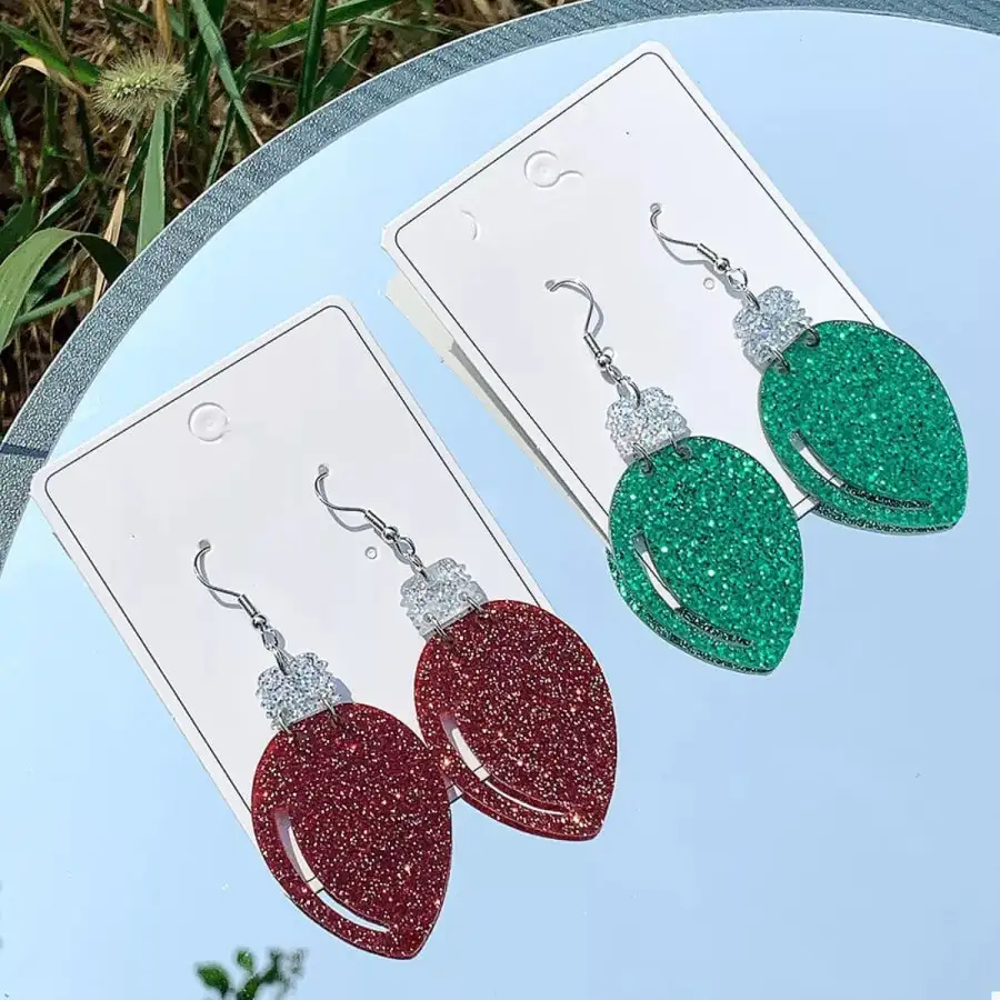 Glitter Drop Earrings