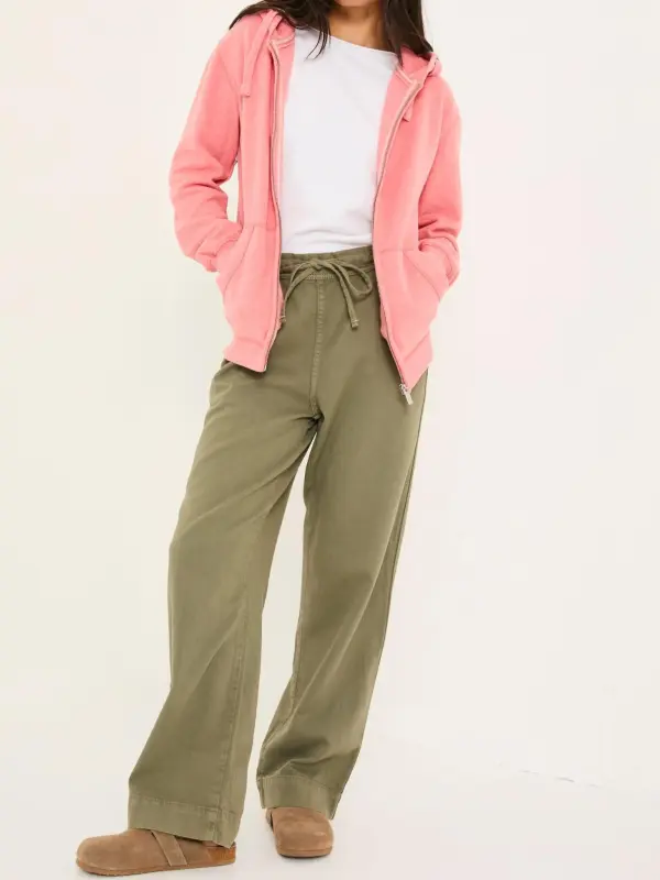 Amy Blush Pink Zip Through Hoodie