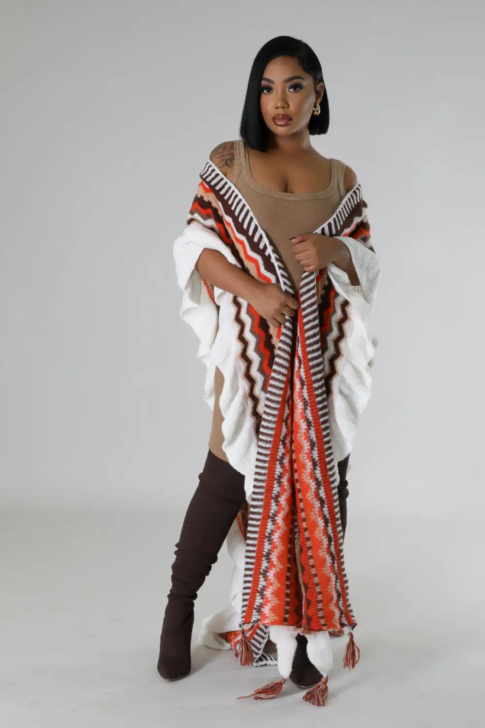 Something Comfy Poncho Cardigan