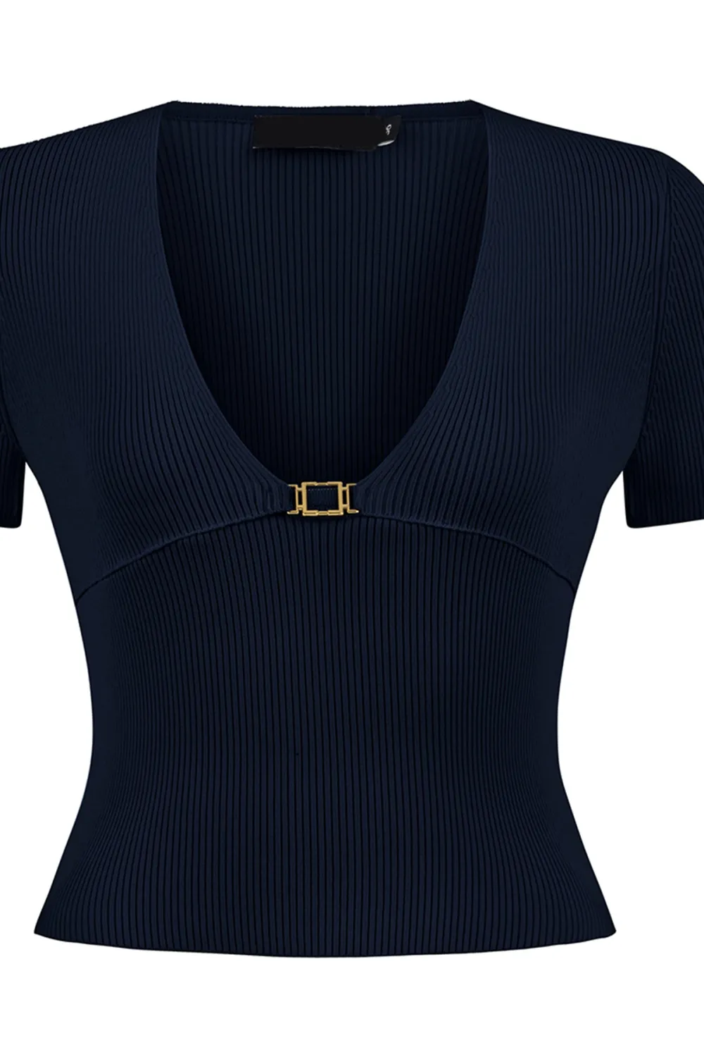 V-Neck Top-Beige
