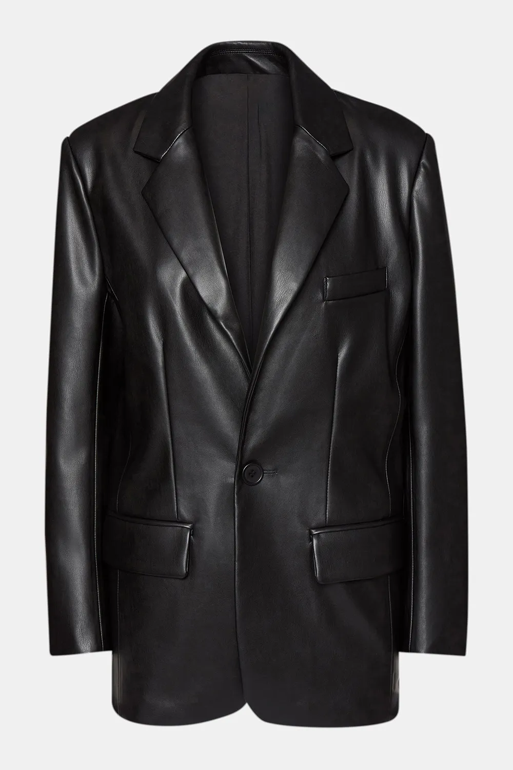 LONG SLEEVE BLAZER COGNAC