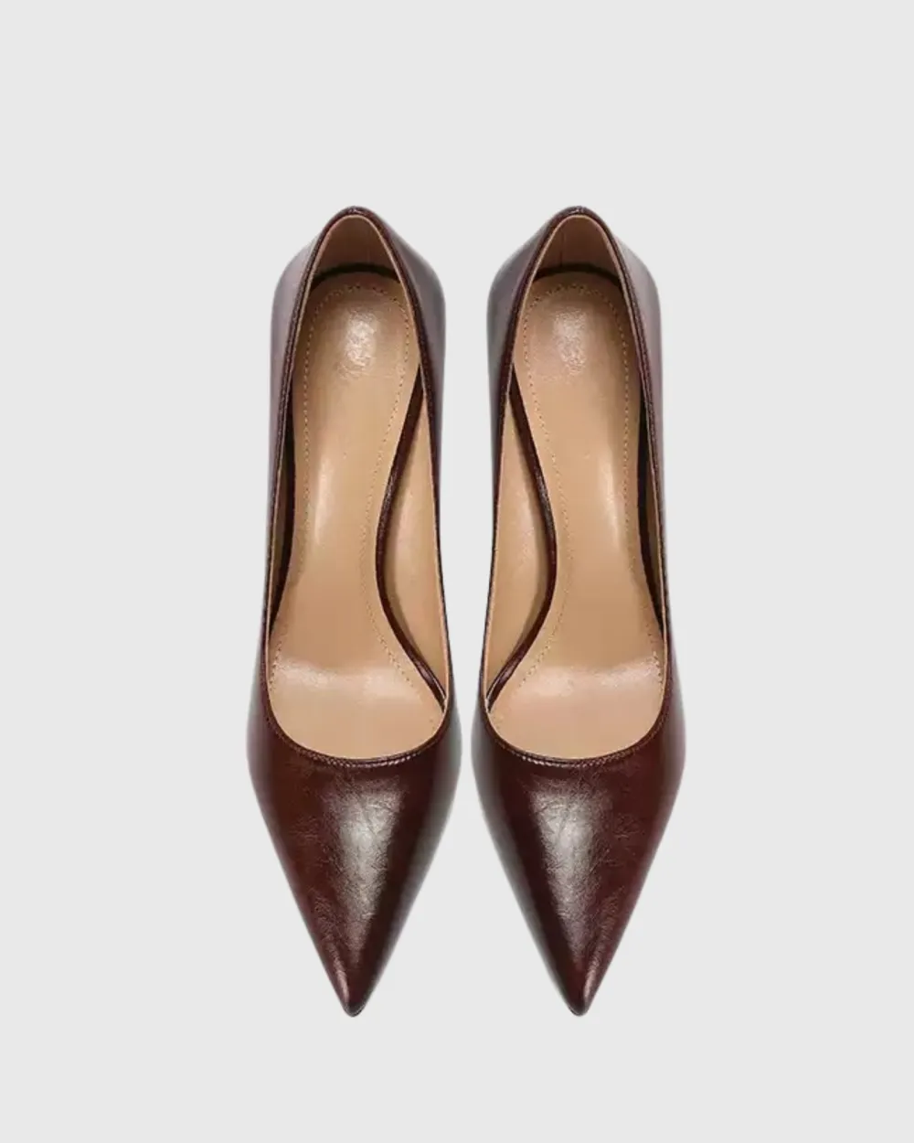 Leather Pumps in Brown