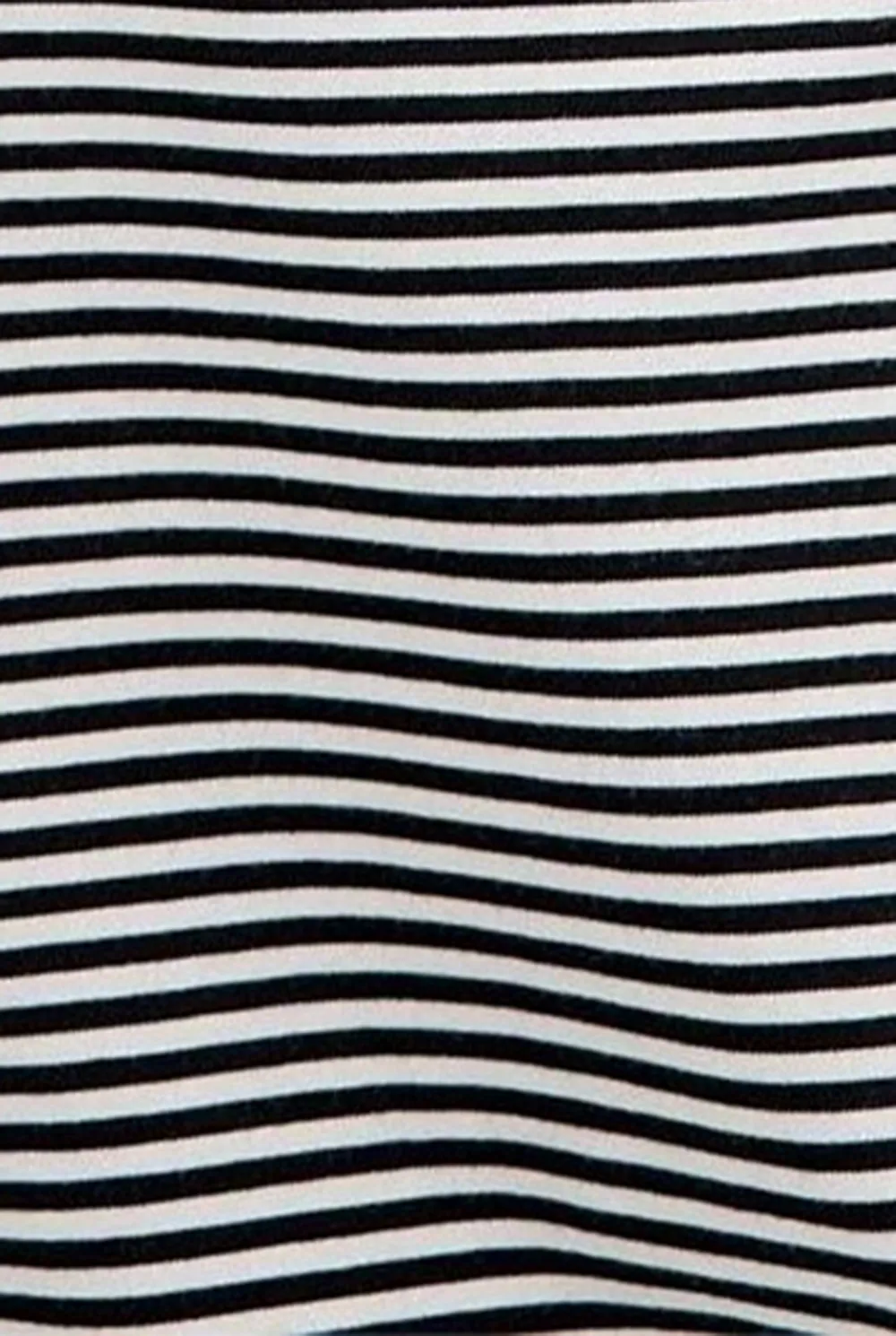 V-Neck Black Striped T-Shirt