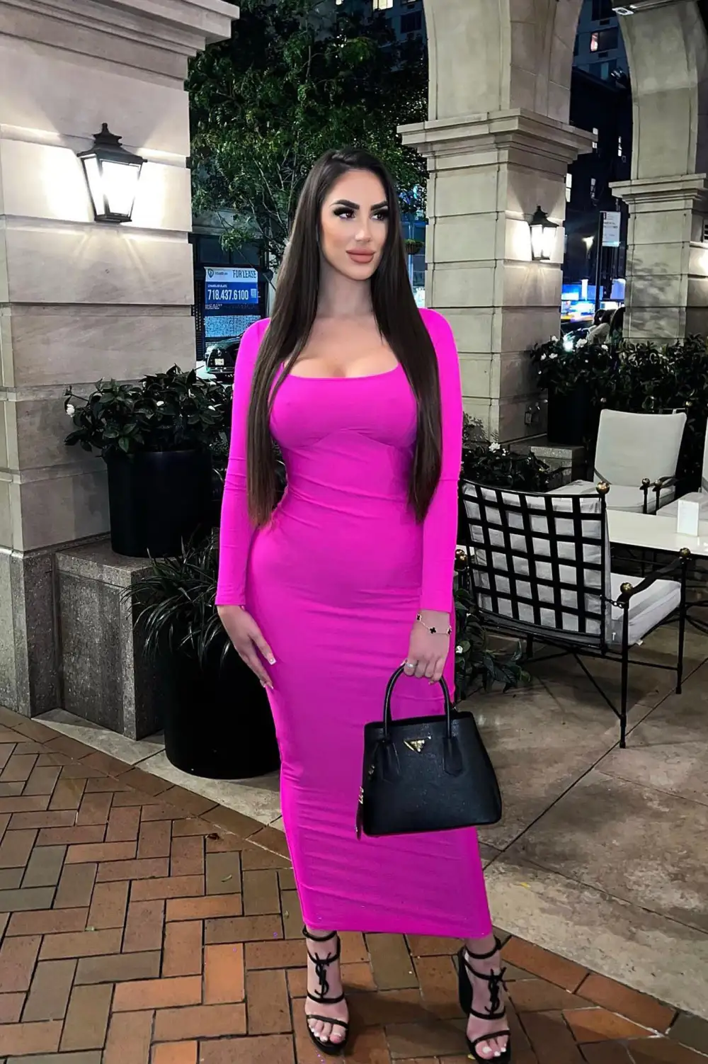 Noelle Maxi Dress - Fuchsia