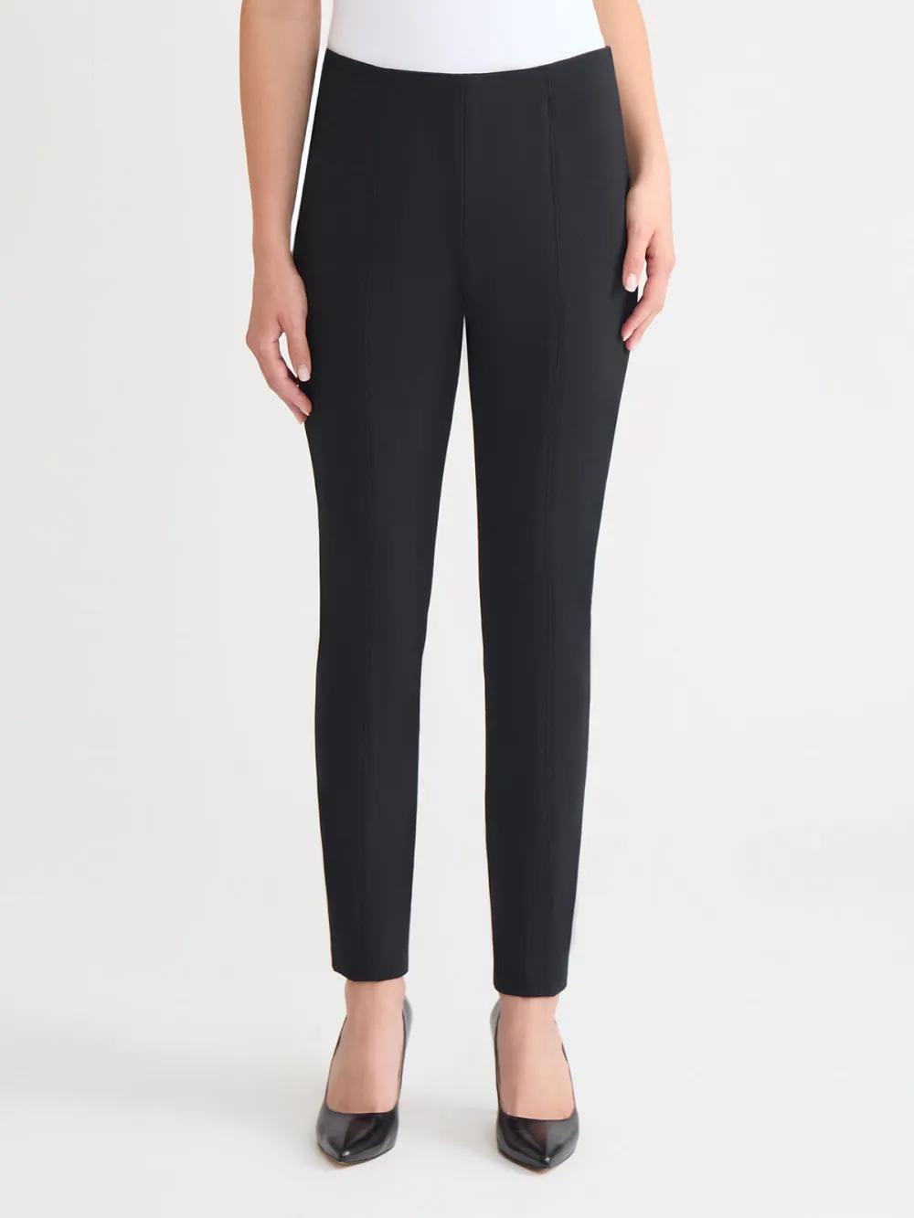 Solid Color Slim Fit Pants