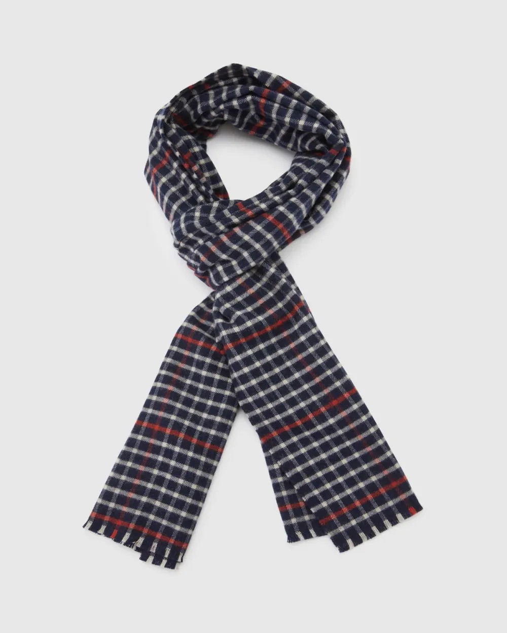Casual Style Wool Plaid Scarf