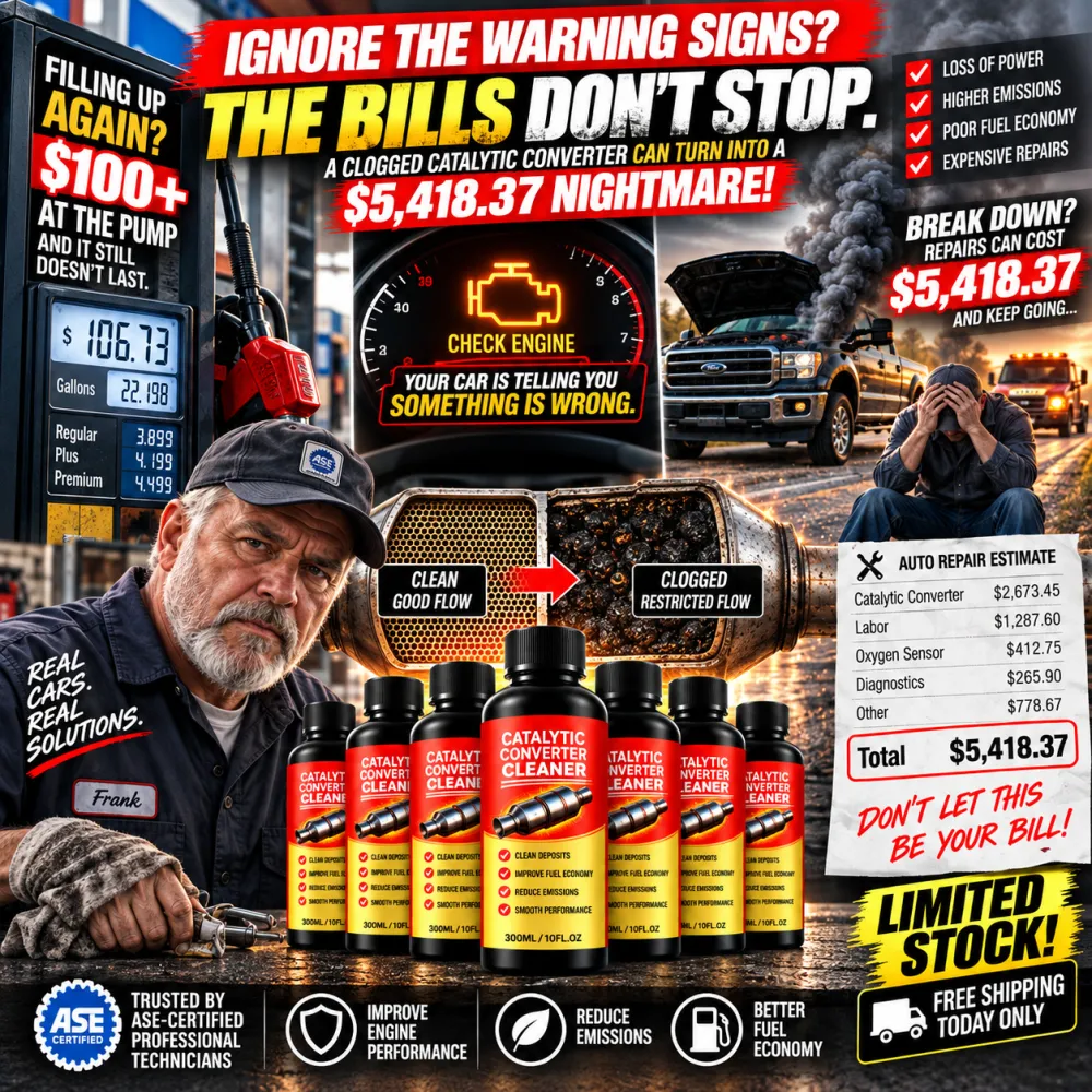 🔥 Stop Overpaying At The Pump🚗Restore Lost MPG & Protect Your Engine With A Professional Catalytic Converter Cleaner-8JX3