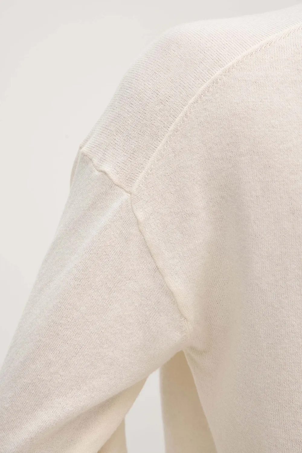 Round Neck Cotton Knit Sweater