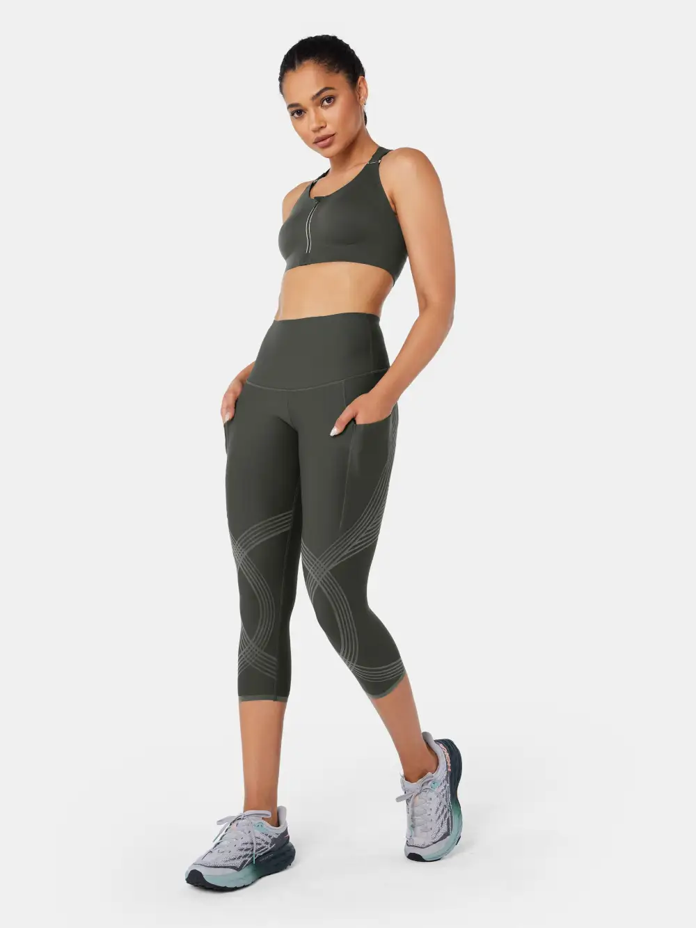 Body Sculpt Side Pocket Capri Leggings