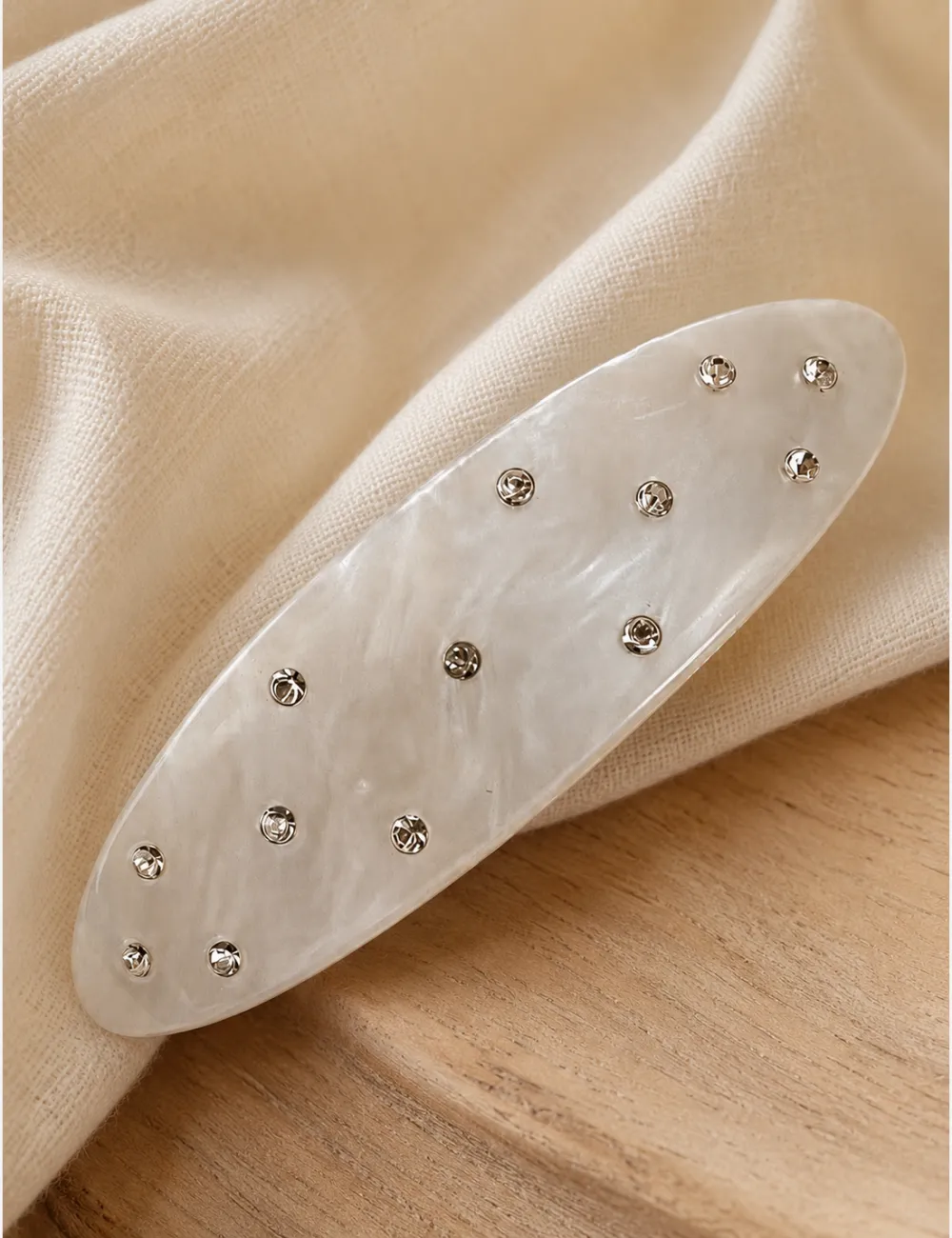 Oval Barrette Hair Clip