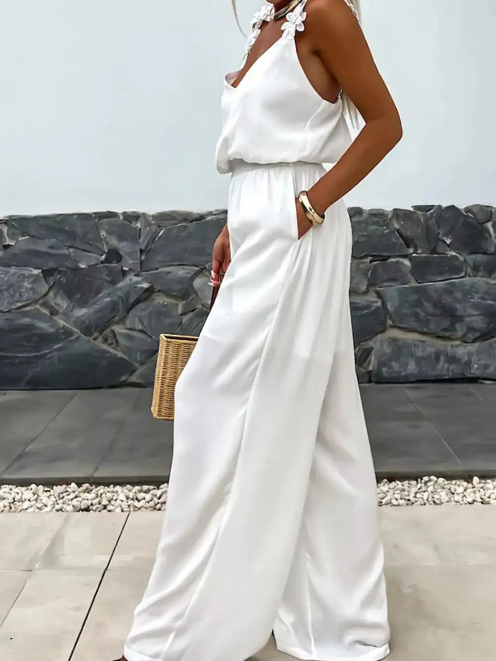 Everyday Floral Wide Leg Jumpsuit