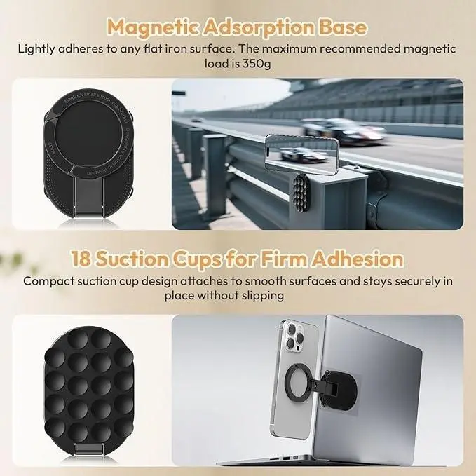 Bestselling Carabiner Silicone Suction Cup Magnetic Phone Holder
