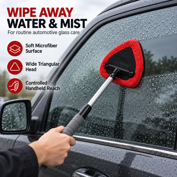 Rotating Microfiber Window Cleaner