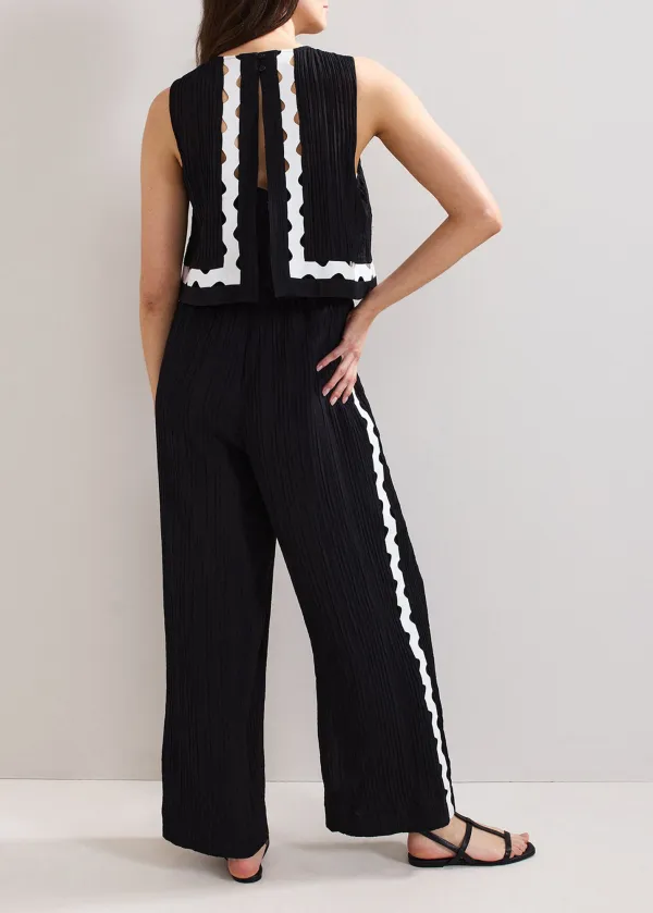 Exquisite Creative Hollow Contrast Color Jumpsuit