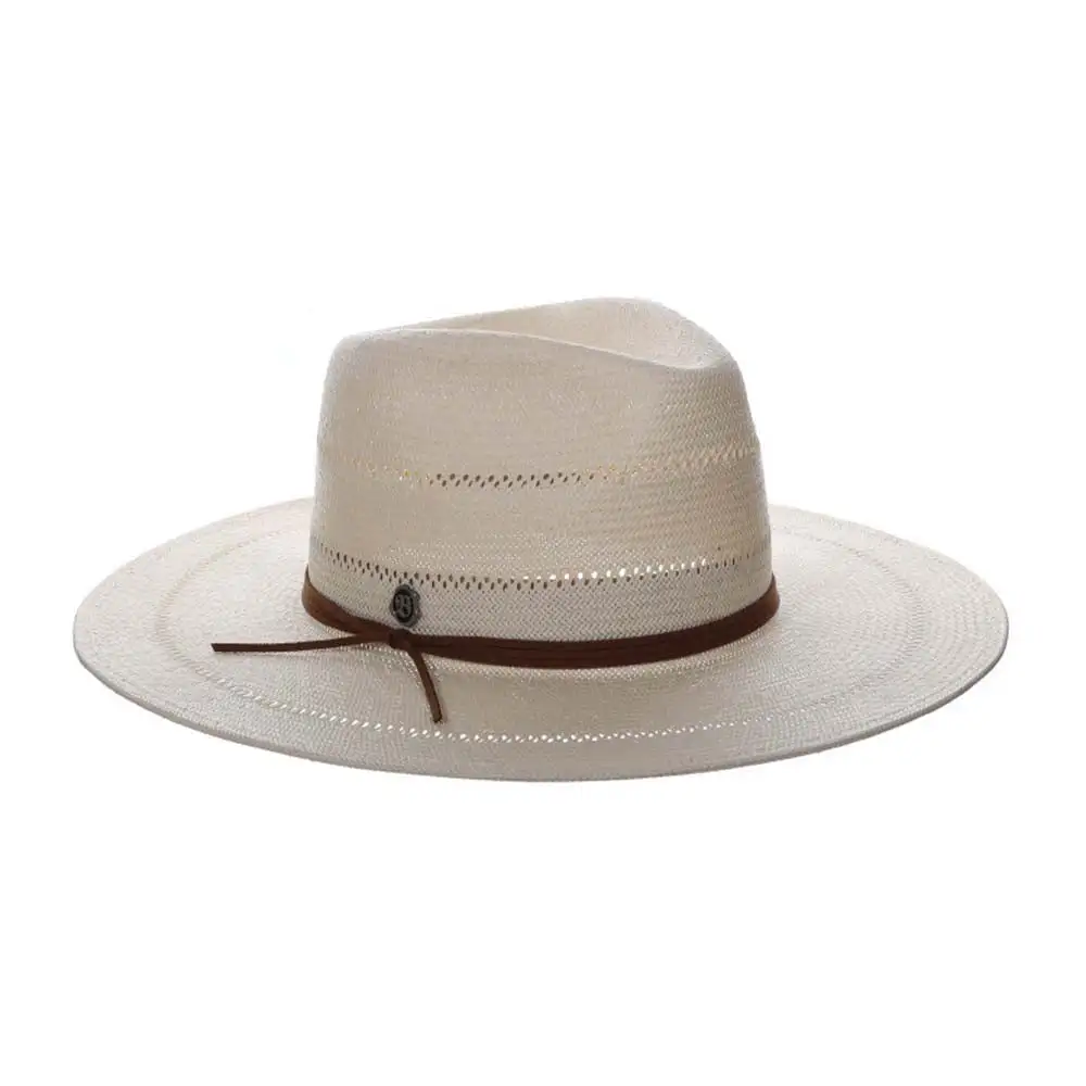 Women’s Classic Wide Brim Straw Fedora Hat