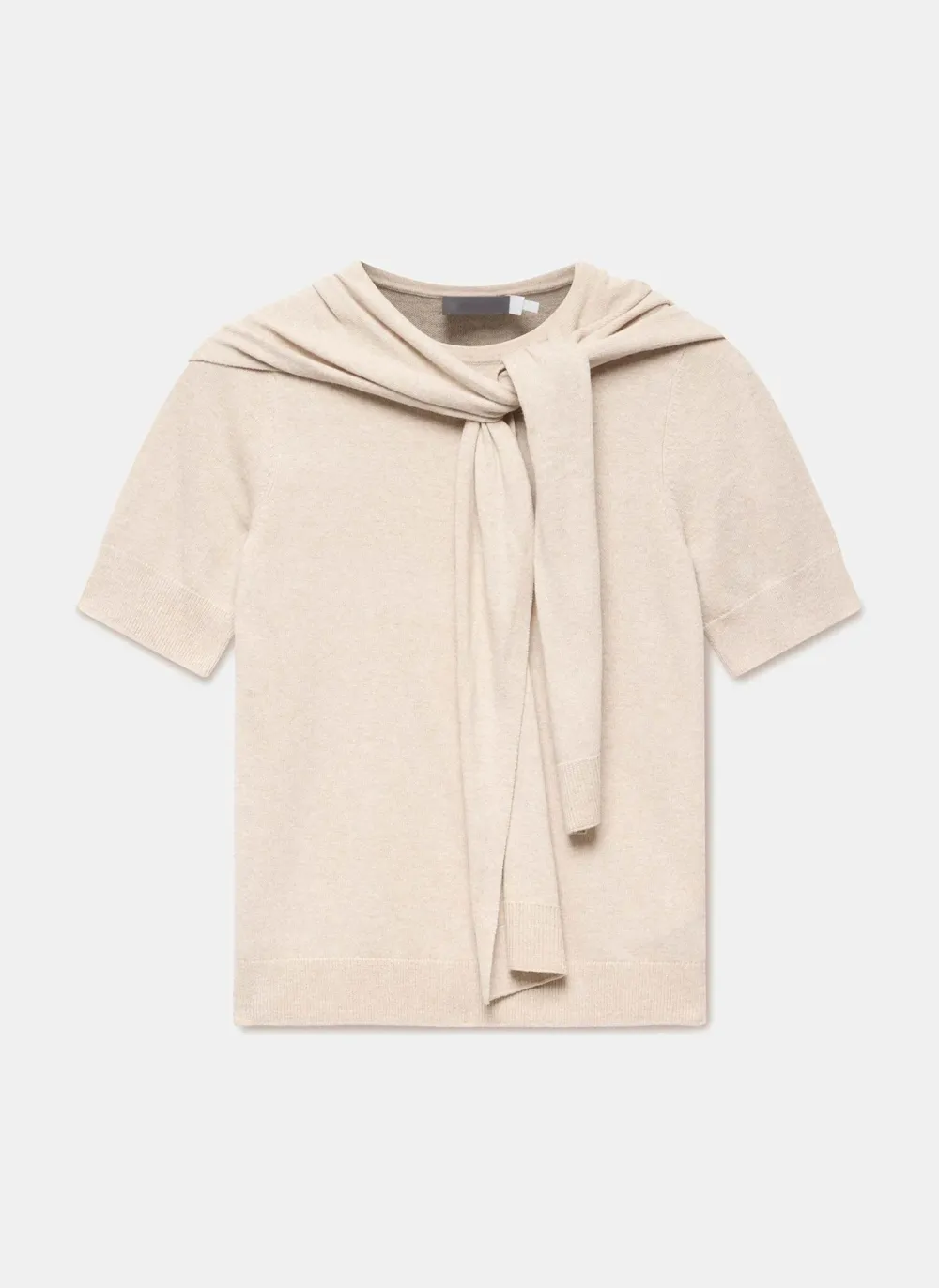 Casual Style Neutral Cotton Knit Top