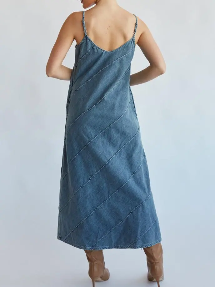 Denim Maxi Dress