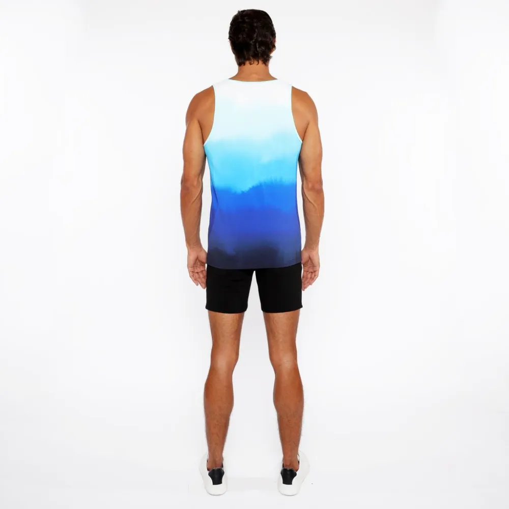 Ease Printed Mesh Tank Top