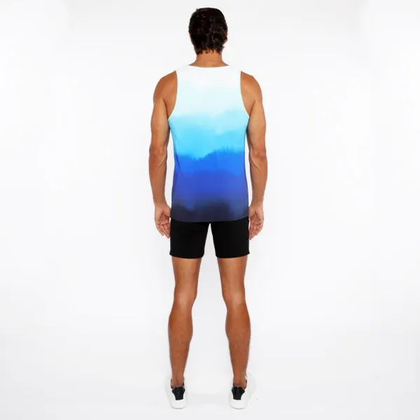 Ease Printed Mesh Tank Top