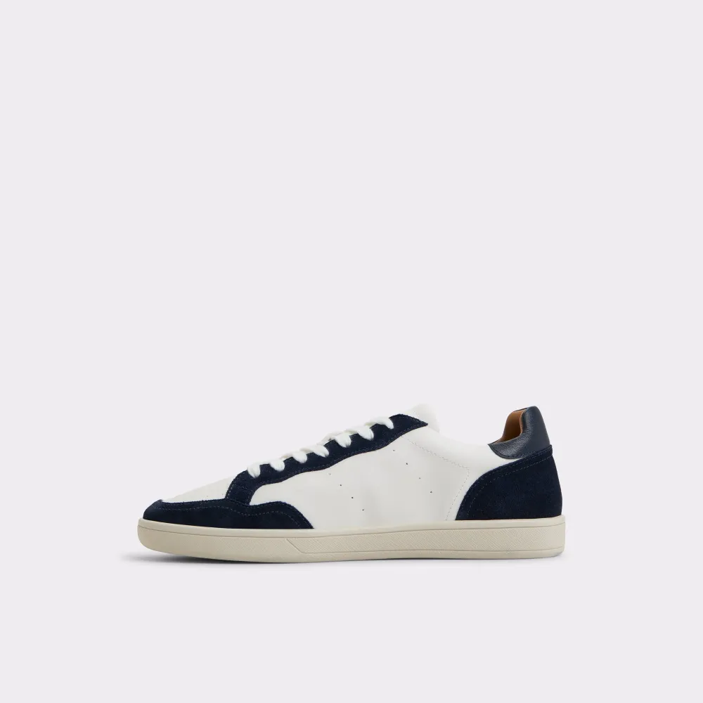 Bone Color Block Casual Style Lace Up Low Top Sneaker