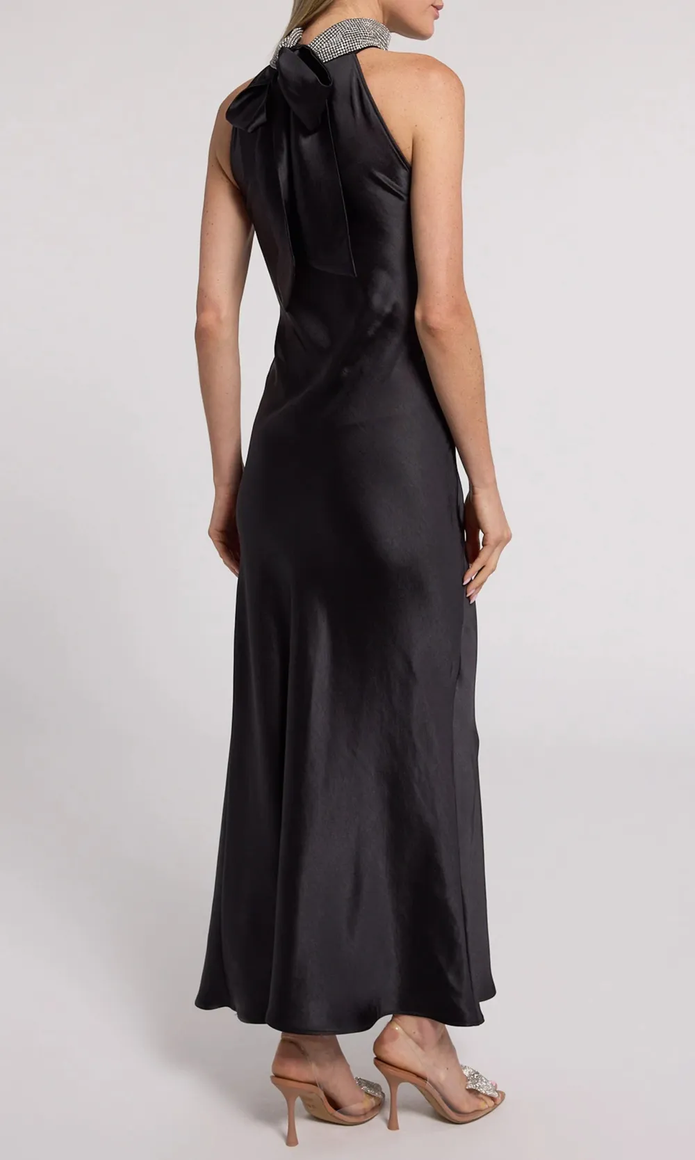 Crystal Halter Maxi Dress