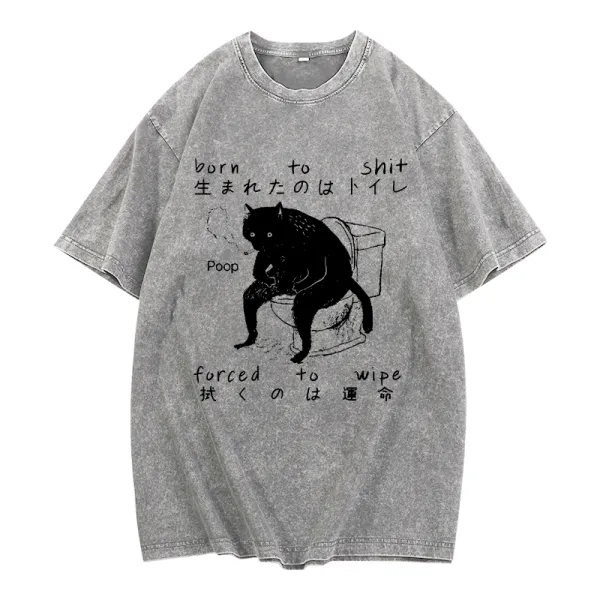 Women's Round Neck Printed Short Sleeved T-Shirt