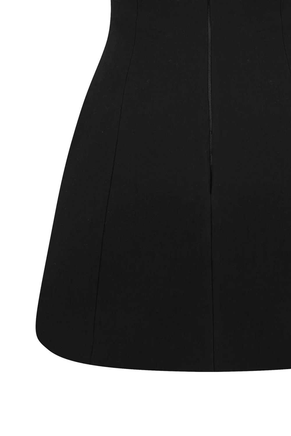 Short Sleeve Mini Dress-Black