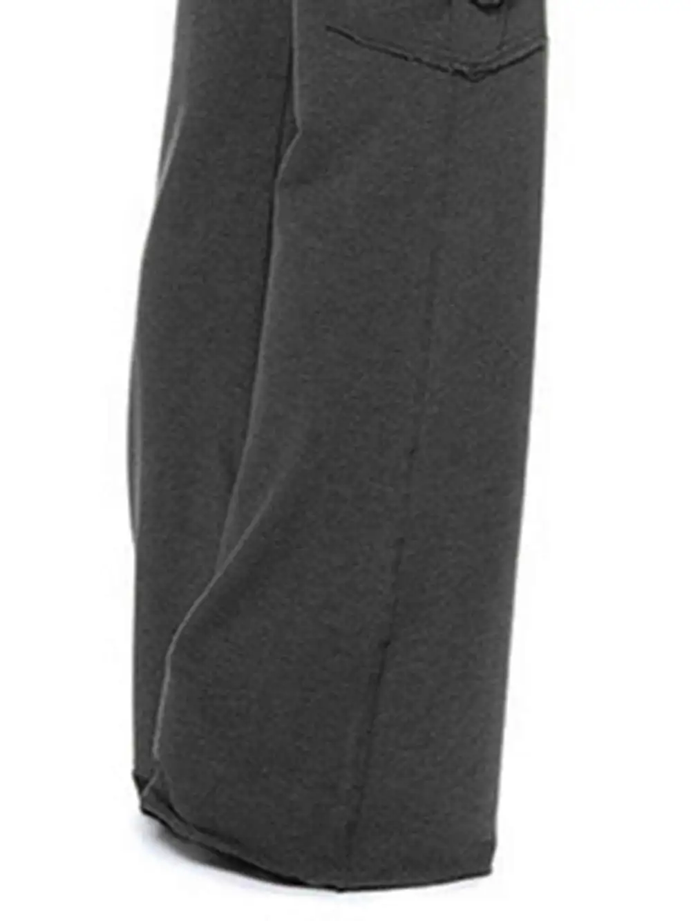 Mid Waist Pants With Pocket
